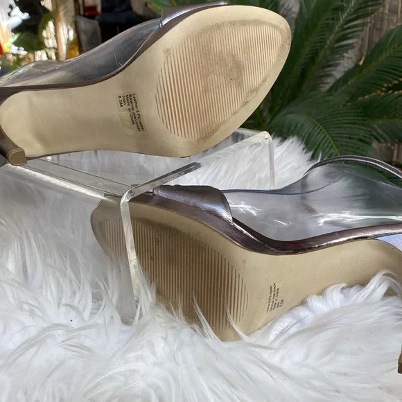 ▪️🔘▪️GORGEOUS ANKLE STRAP PLATINUM BOW HEEL▪️🔘▪️ - Picture 4 of 4